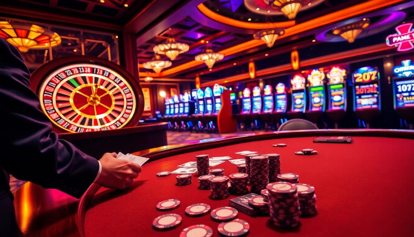 Experience high-stakes gaming at MM88 PRESS with a vibrant casino atmosphere.