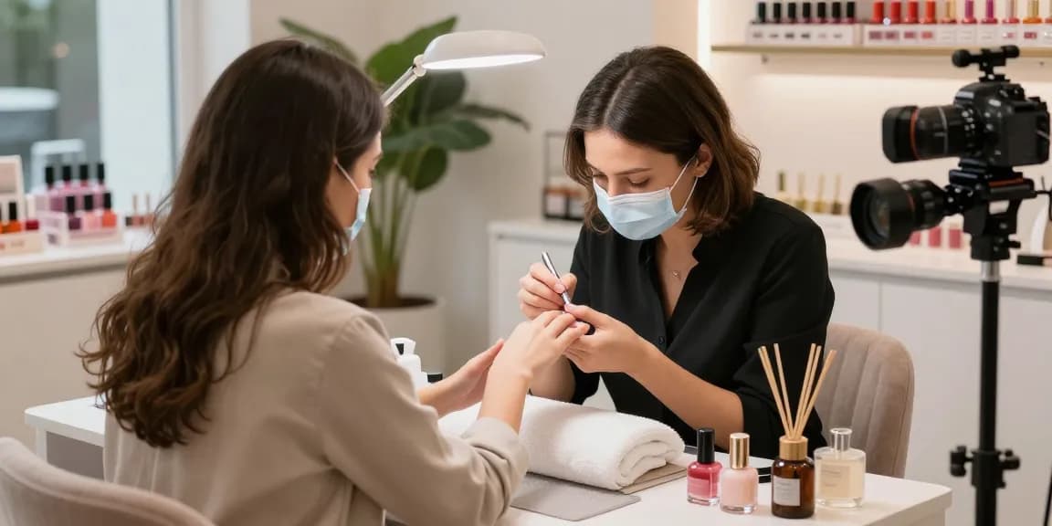 Pengalaman manicure mewah di salon LUXURY12 dengan suasana nyaman dan pelayanan profesional