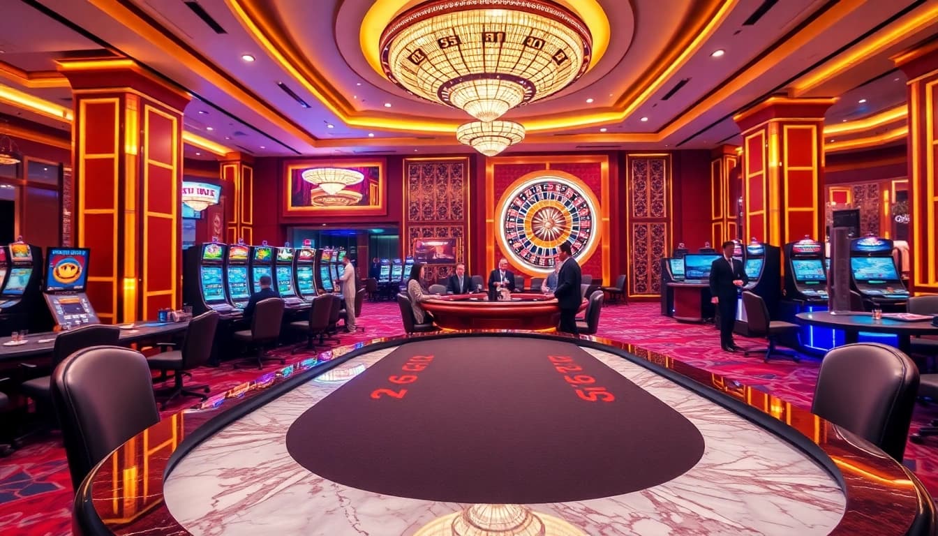Experience the thrill of the kaisar888 slot with vibrant casino ambiance and engaging gameplay.