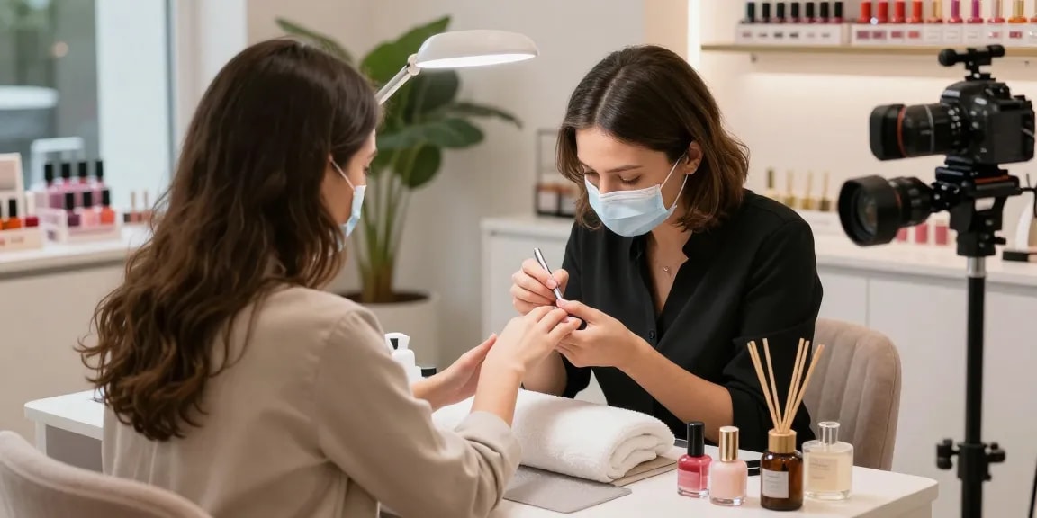 Pengalaman manicure mewah di salon LUXURY12 dengan suasana nyaman dan pelayanan profesional
