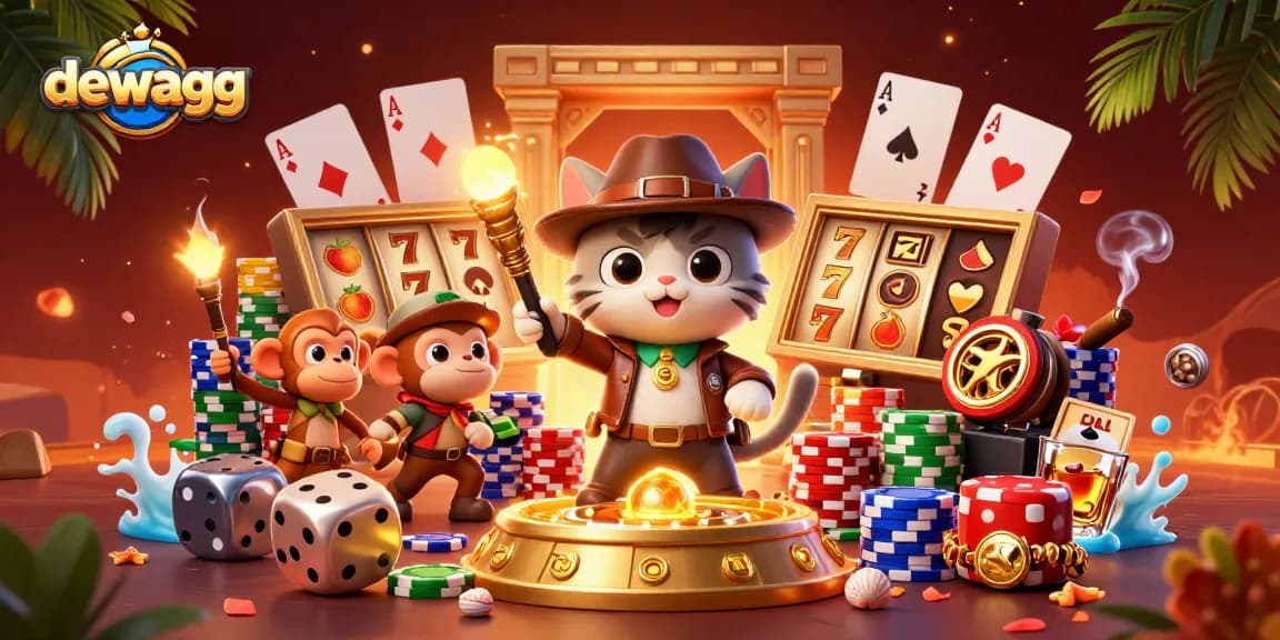 Spin the reels and uncover winnings with dewagg in a vibrant casino adventure.