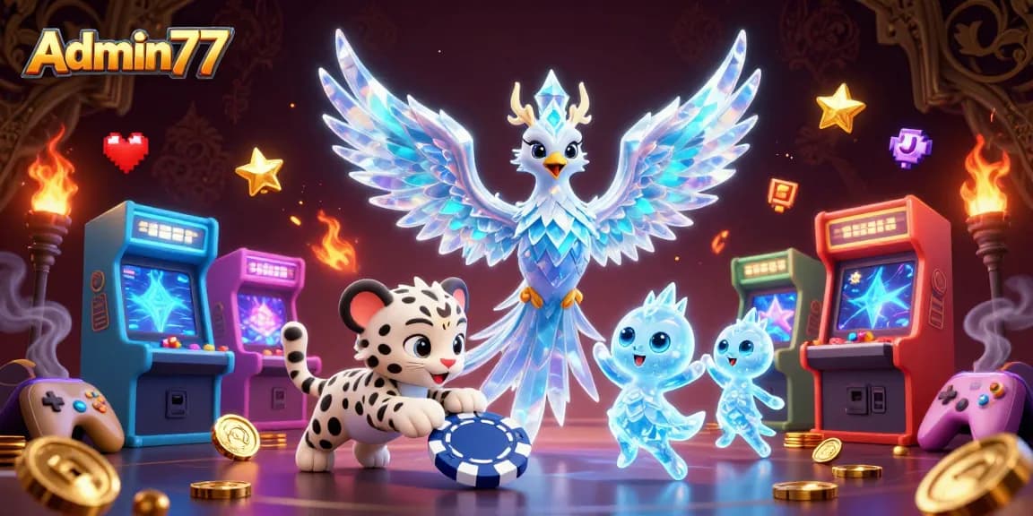 Experience high-stakes play with Admin77's winning online casino games, vibrant 3D visuals.