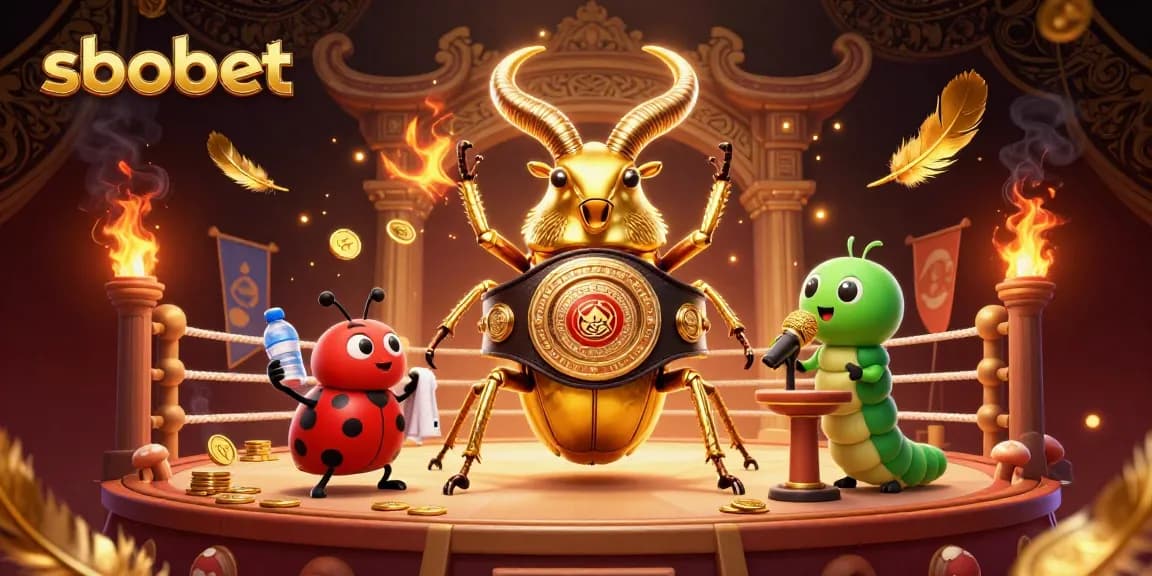 Engage with sbobet through a dynamic 3D illustration showcasing a vibrant casino atmosphere.
