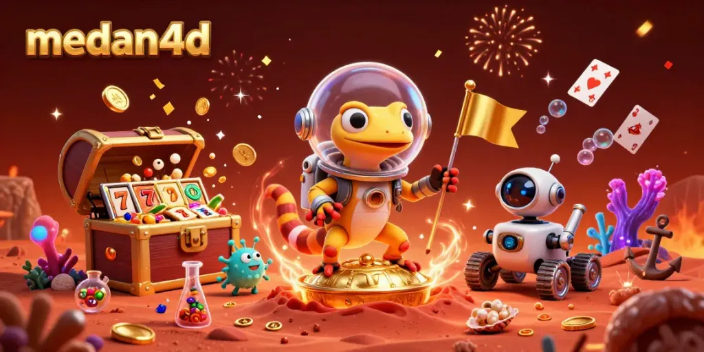 Gecko Martian menemukan kasino emas di tanah merah, medan4d
