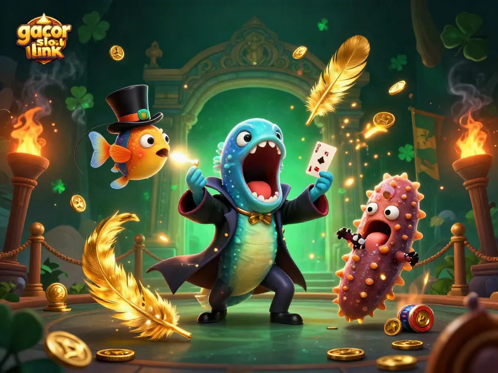 Engage with dynamic gacor slot link magic acts featuring whimsical sea creatures in an underwater casino.