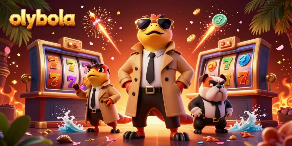 Engage in thrilling gameplay at olxbola's VIP lounge featuring vibrant 3D casino elements