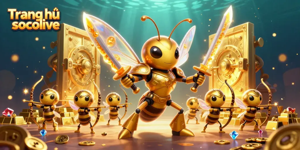 Experience the immersive world of Trang chủ socolive with vibrant characters and dazzling treasures in a dynamic casino setting.