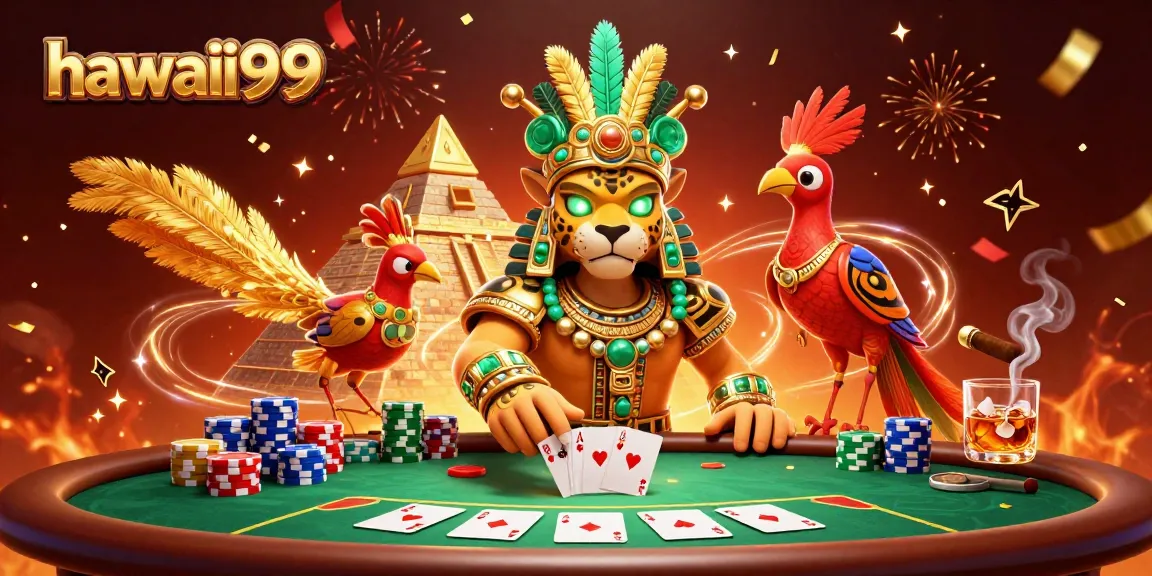 Experience hawaii99 gaming thrills with dynamic poker, characters, and vibrant energy.