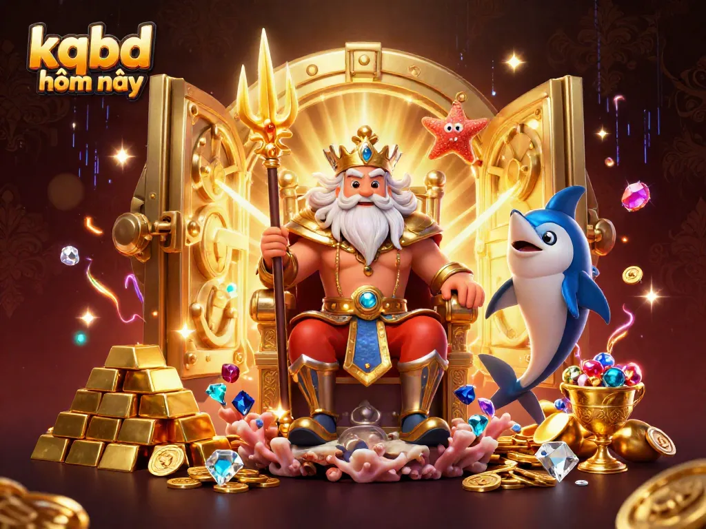 Experience kqbd hôm nay with our dynamic and engaging 3D cartoon illustration combining capture, excitement, and sea elements.