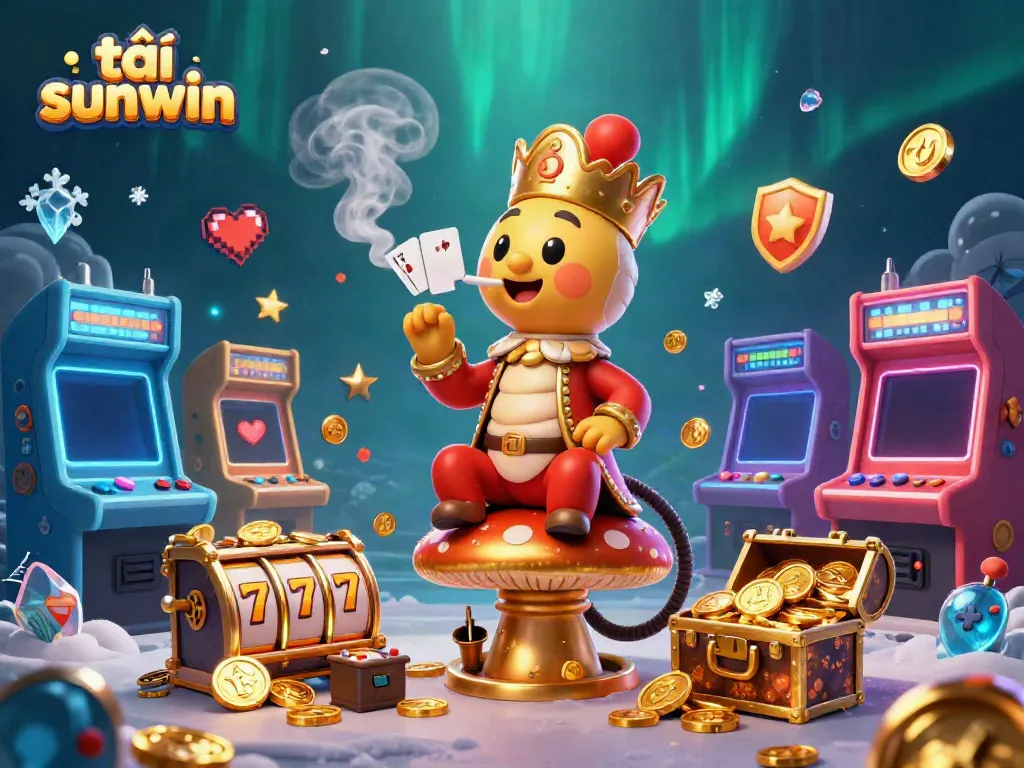 Experience the thrill of tải sunwin with vibrant characters and animated gaming elements in a rich, colorful setting.