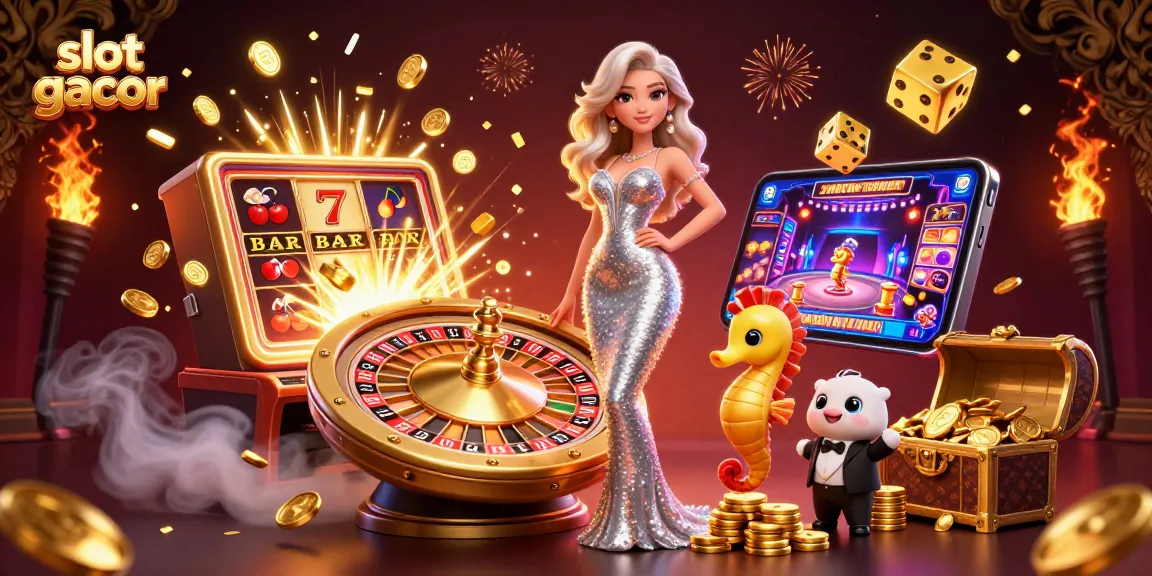 Experience slot gacor excitement with a stunning casino scene full of rewards and vibrant energy.