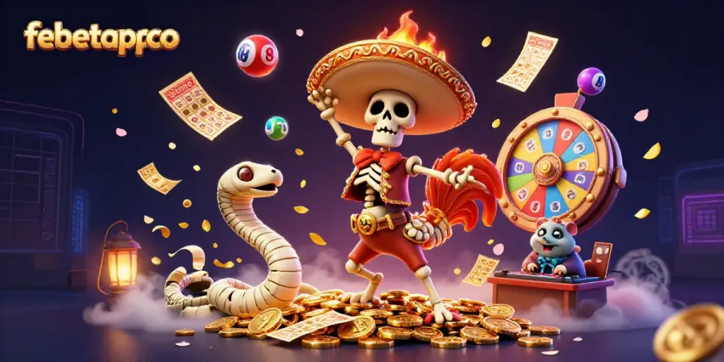 Celebrate wins with febetappco in an immersive casino scene featuring engaging characters and dynamic elements.