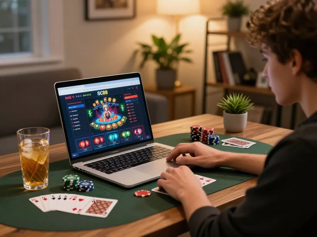 Play engaging card games on the SC88 platform, showcasing strategy and focused gameplay.