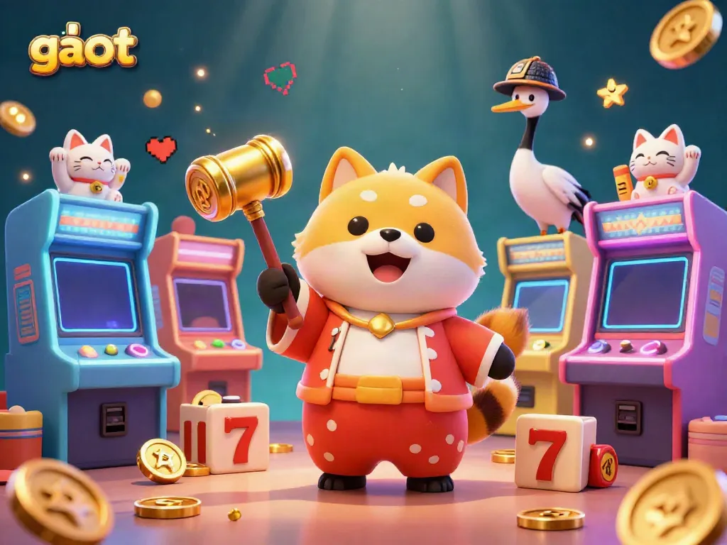 Experience the thrill of slot gacor with vibrant casino elements and playful characters.