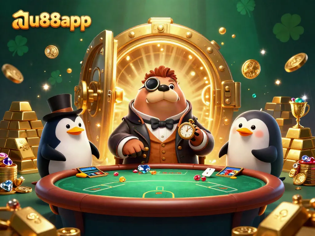 Experience vibrant casino action as players engage in high-stakes poker at au88app's underwater scene.