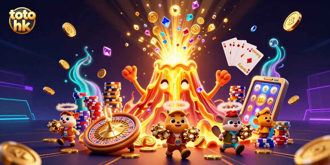 Memenangkan hadiah besar dengan toto hk di taman permainan jackpot yang penuh harta karun.