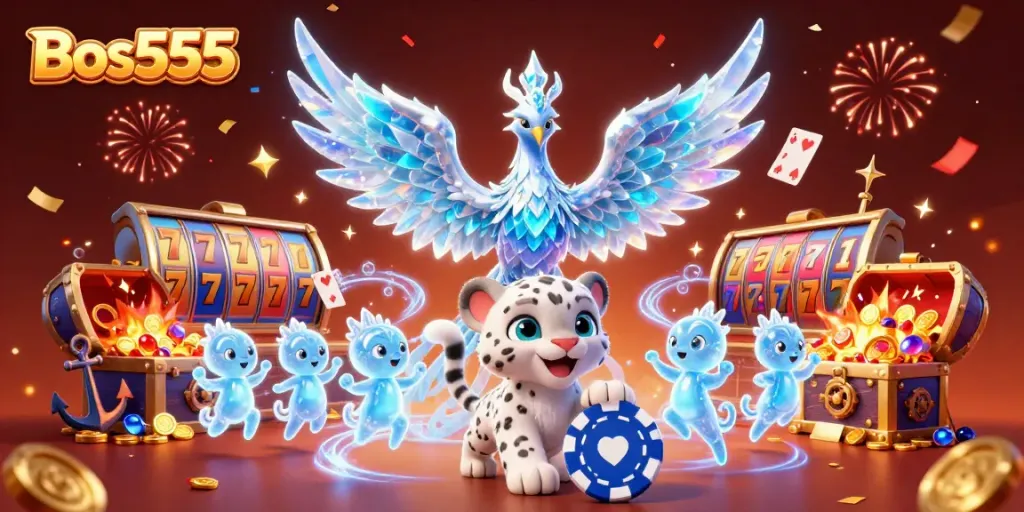 Bos555 memberikan pengalaman slot online mendebarkan dengan gulungan berwarna-warni dan simbol keberuntungan.