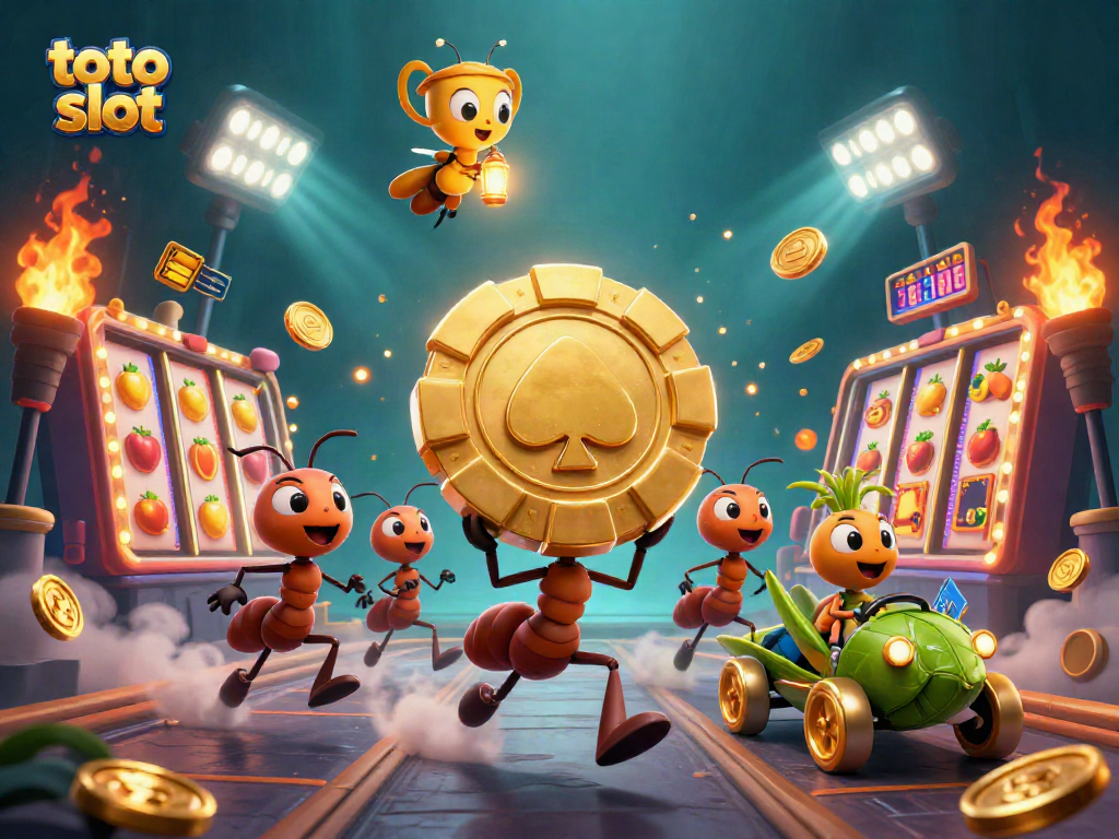 Menangkan jackpot di toto slot dengan tim semut yang cekatan dan simbol emas yang bersinar