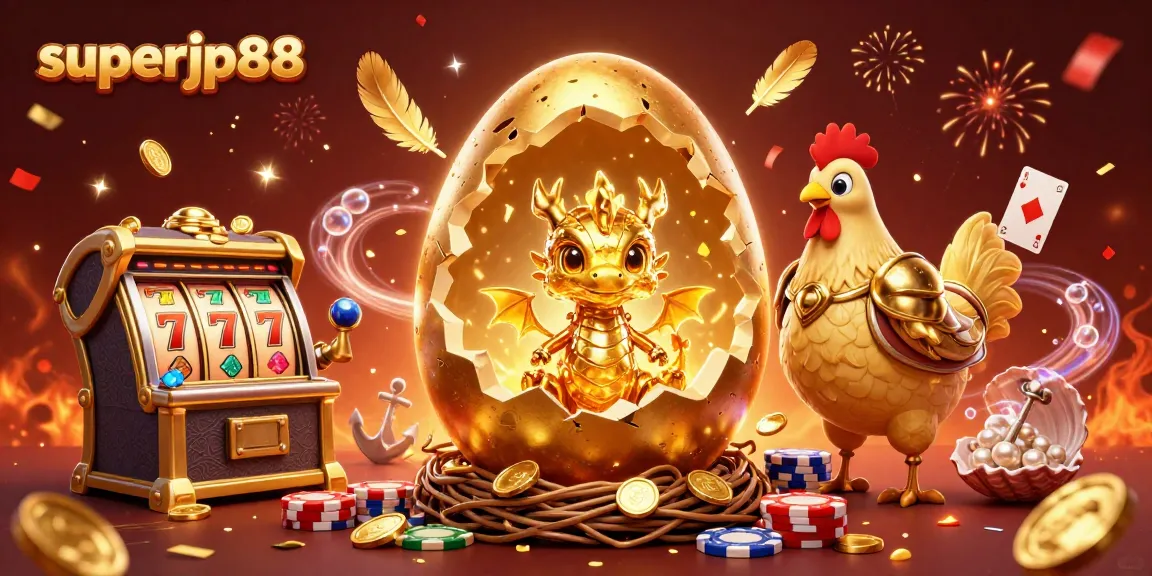 Join the exhilarating adventure with superjp88 as golden treasures unfold, featuring a baby dragon and captivating casino elements.