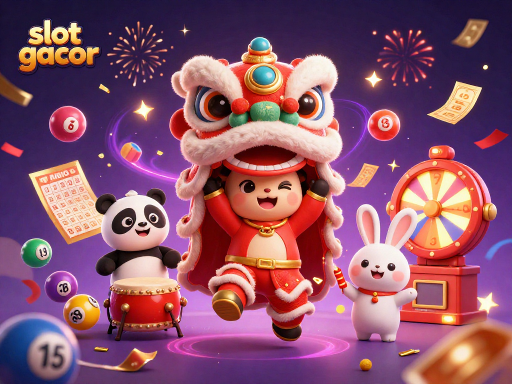 Experience vibrant entertainment while spinning for jackpots with slot gacor illustrations full of festive energy.