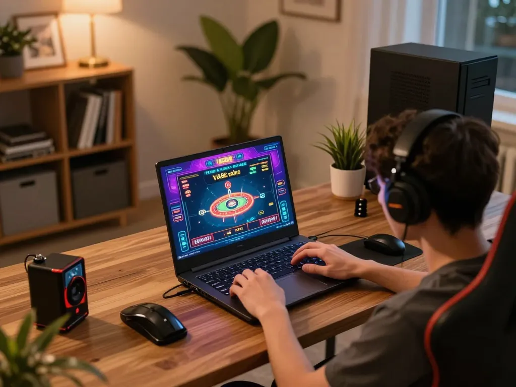 VA88 online gaming setup showcasing engaging action during responsible gambling session