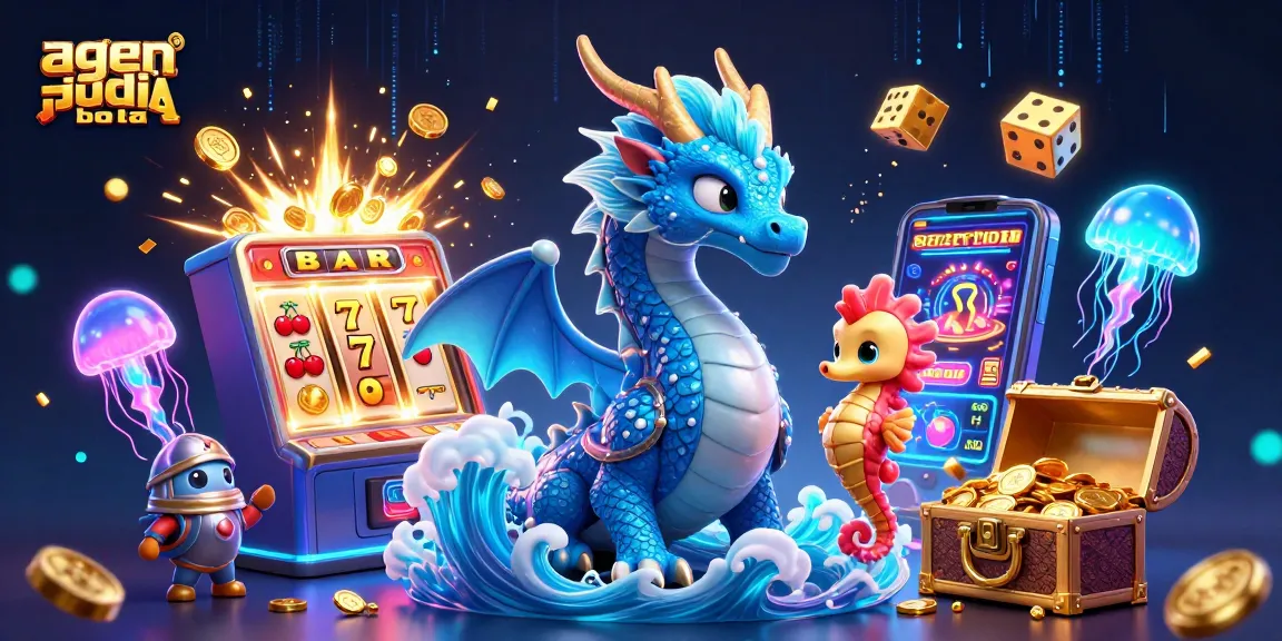 Engage with agen judi bola through this vibrant 3D casino art featuring rich visuals and dynamic gaming elements.