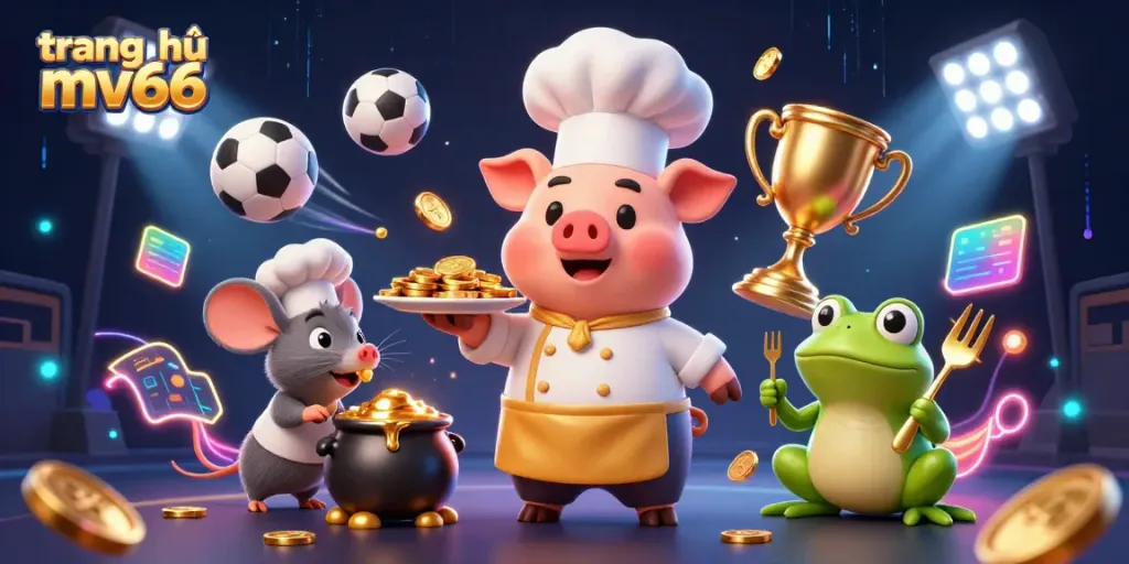 Engage with winning strategies at trang chủ mv66 featuring a lively 3D casino scene.