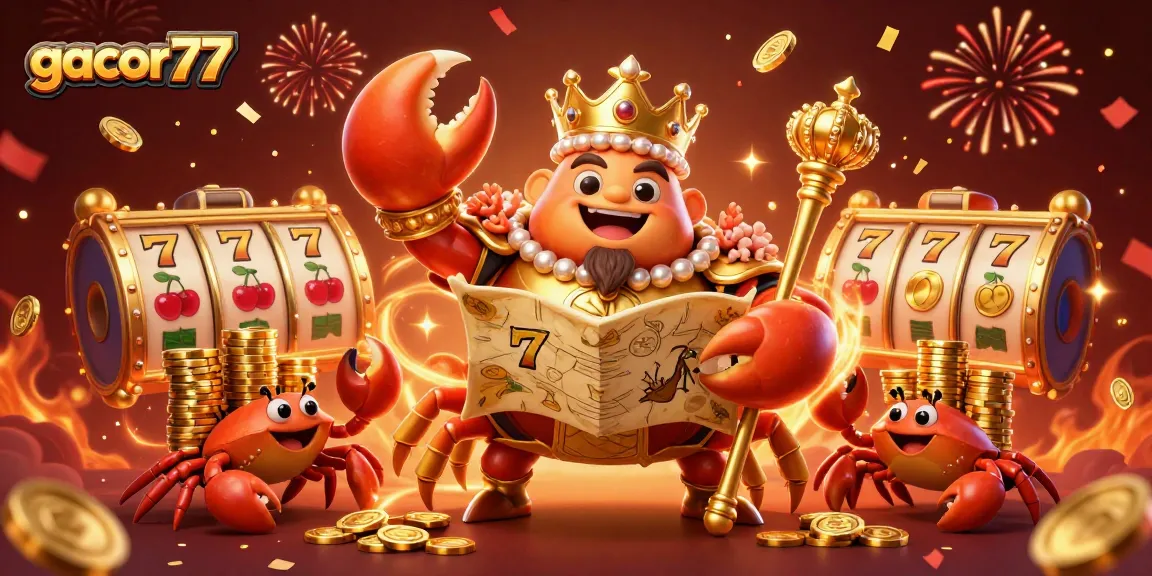 Raih kemenangan di gacor77 dengan raja kepiting emas dan chip emas berlimpah untuk permainan yang mendebarkan.