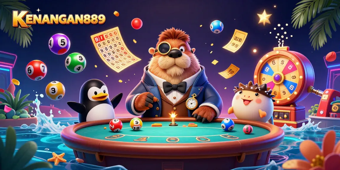 Engage with KENANGAN889 in an underwater poker scene filled with vibrant casino elements.