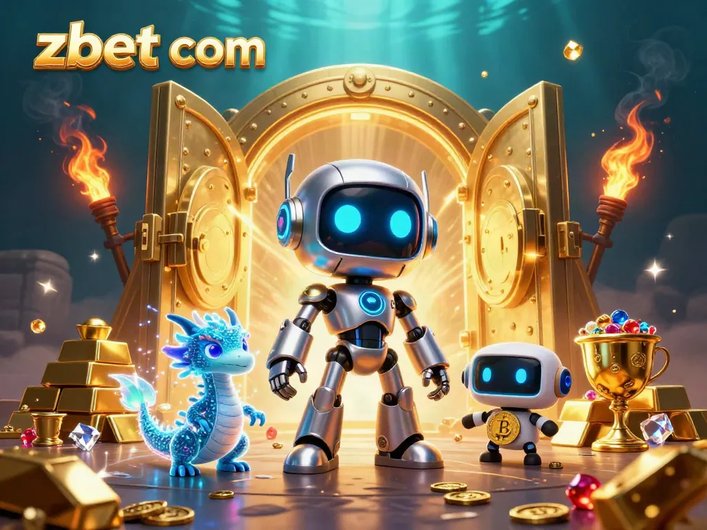 Experience thrilling play at zbet com with a lively cyberpunk-themed casino scene showcasing vibrant characters and treasures.