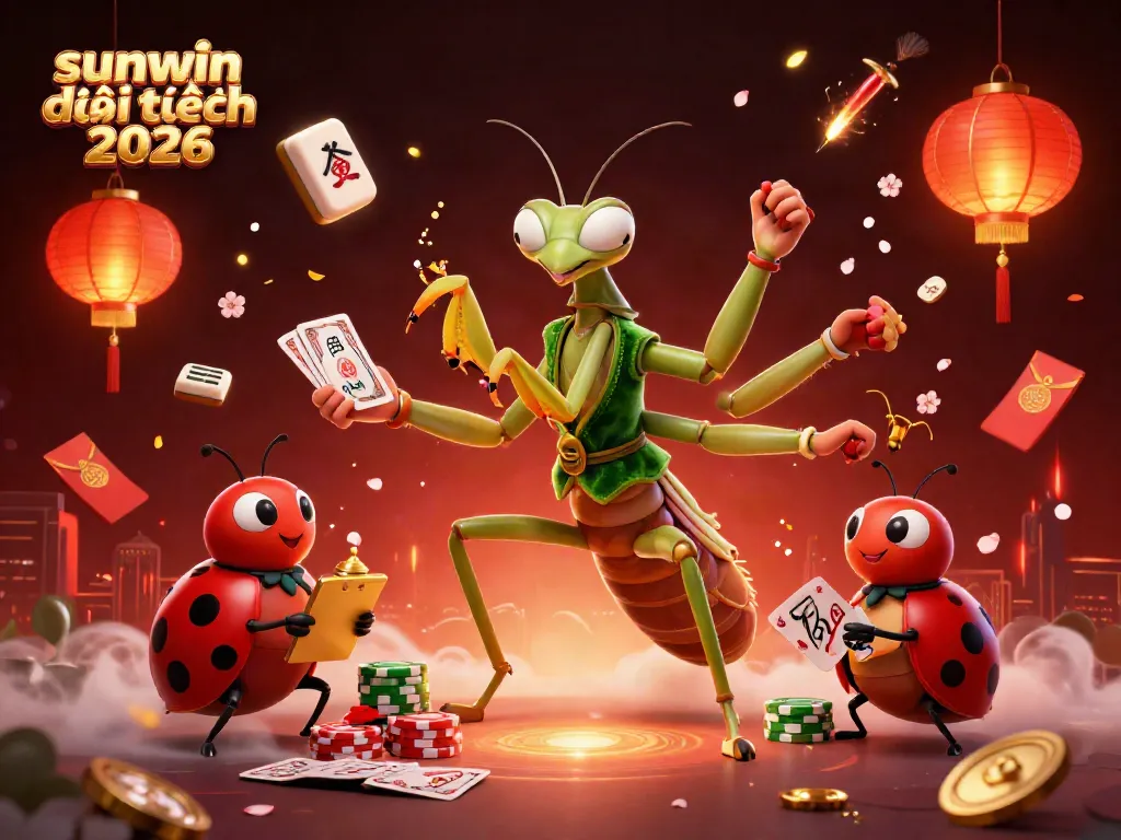 Experience excitement with sunwin đổi thưởng 2026 as the giant mantis dealer conducts thrilling card games.