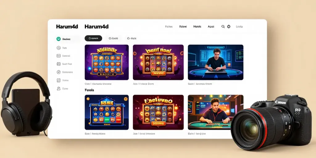 Platform bermain game Harum4d dengan antarmuka yang sederhana dan menarik.