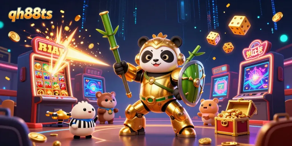 Experience thrilling gameplay with lively characters and vibrant casino elements in qh88ts scene.