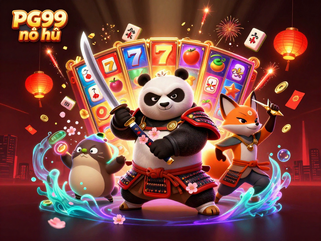 Engage with PG99 nổ hũ: A vibrant slot experience featuring exciting characters and jackpot excitement.