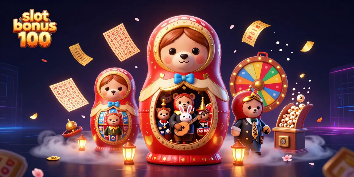 Mainkan slot bonus 100 dengan Matryoshka beruang dan permainan kasino menarik lainnya.