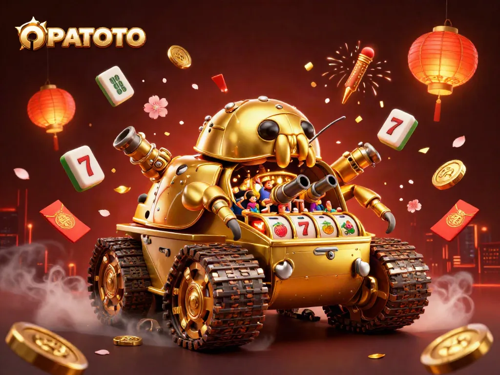 Experience thrilling gambling action with OPPATOTO's mini casino in an exciting 3D scene.