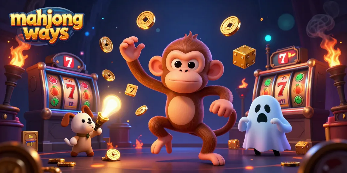 Experience the excitement of mahjong ways with dynamic elements in a haunted casino scene.