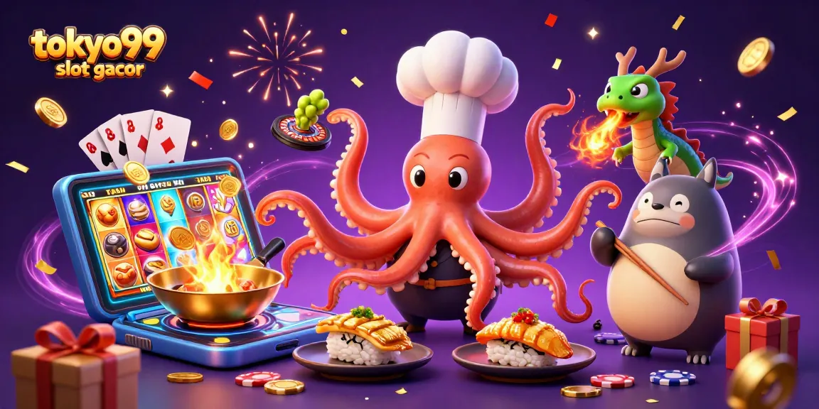 Menggali keseruan dengan tokyo99 slot gacor melalui ilustrasi 3D kartun kaya warna dan detail.